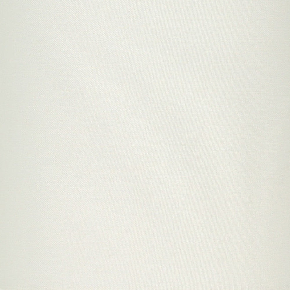 17" Cream Ceramic Round Table Lamp With Cream Drum Shade