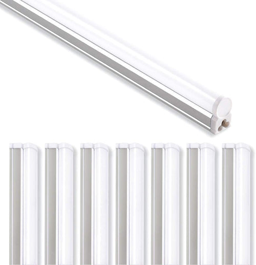 (Pack of 8) Barrina LED T5 Integrated Single Fixture, 4FT, 2200Lm, 6500K (Super Bright White), 20W, Utility Shop Light, Ceiling and under Cabinet Light, ETL Listed, Corded Electric with On/Off Switchs Home & Garden > Lighting > Lighting Fixtures > Cabinet Light Fixtures Bailina Lighting Electric Appliance Co.,Ltd Daylight Glow 4000k