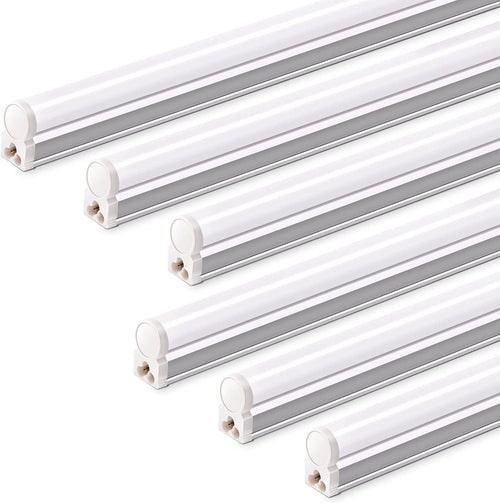 (6 Pack) Barrina LED T5 Integrated Single Fixture, 4FT, 2200Lm, 6500K (Super Bright White), 20W, Utility LED Shop Light, Ceiling and under Cabinet Light, Corded Electric with ON/OFF Switch, ETL Listed Home & Garden > Lighting > Lighting Fixtures > Ceiling Light Fixtures Bailina Lighting Electric Appliance Co.,Ltd Daylight white 5000k
